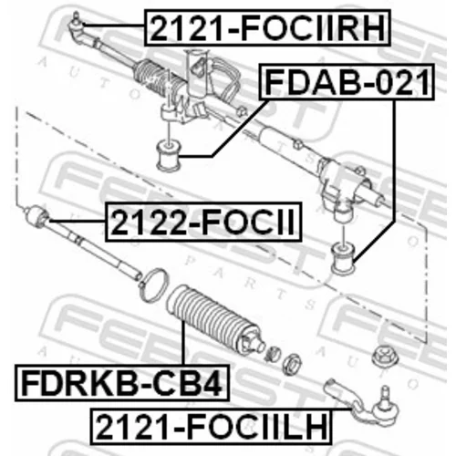 Hlava/čap spojovacej tyče riadenia 2121-FOCIIRH /FEBEST/ - obr. 1