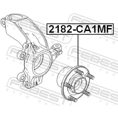 Náboj kolesa 2182-CA1MF /FEBEST/ - obr. 1