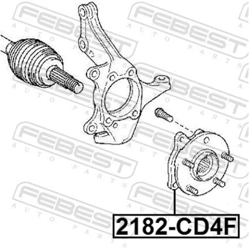 Náboj kolesa FEBEST 2182-CD4F - obr. 1