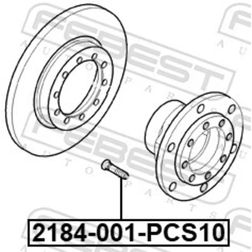 Čap kolesa FEBEST 2184-001-PCS10 - obr. 1