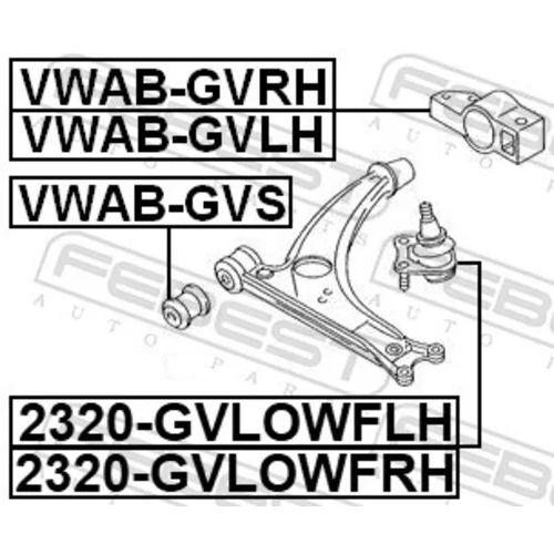 Zvislý/nosný čap FEBEST 2320-GVLOWFRH - obr. 1