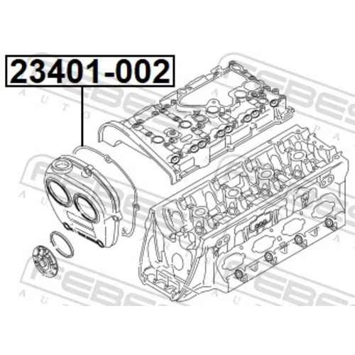 Tesnenie veka rozvodov FEBEST 23401-002 - obr. 1