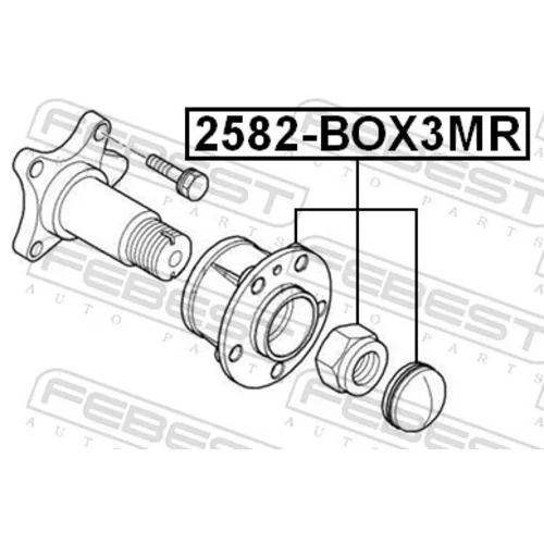 Náboj kolesa FEBEST 2582-BOX3MR - obr. 1