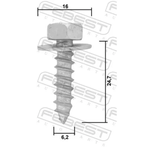 Motor-/Spodny ochranny kryt FEBEST 88570-224 - obr. 1