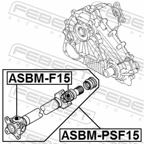 Kĺb pozdĺžneho hriadeľa FEBEST ASBM-F15 - obr. 1