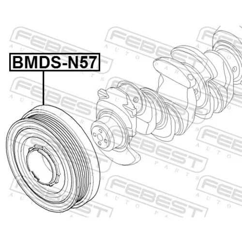 Remenica kľukového hriadeľa FEBEST BMDS-N57 - obr. 1