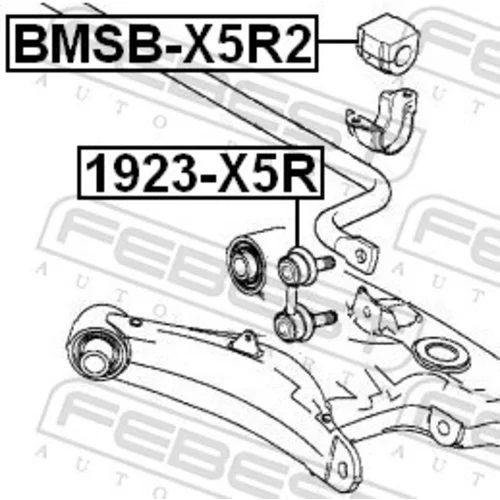 Uloženie priečneho stabilizátora FEBEST BMSB-X5R2 - obr. 1