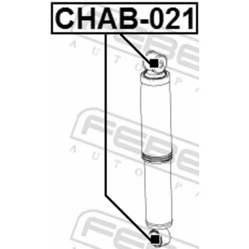 Puzdro, tlmič FEBEST CHAB-021 - obr. 1