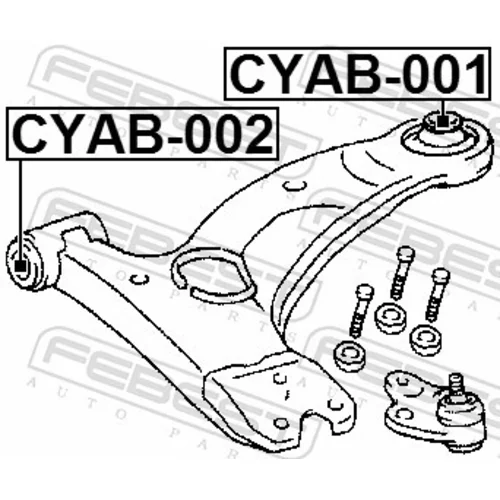 Uloženie riadenia FEBEST CYAB-002 - obr. 1