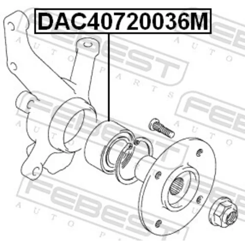 Ložisko kolesa FEBEST DAC40720036M - obr. 1