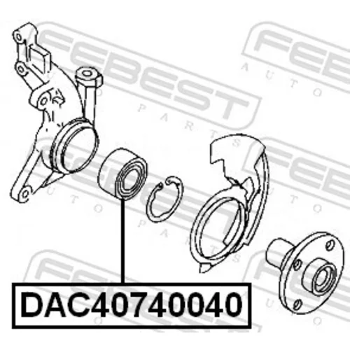 Ložisko kolesa FEBEST DAC40740040 - obr. 1