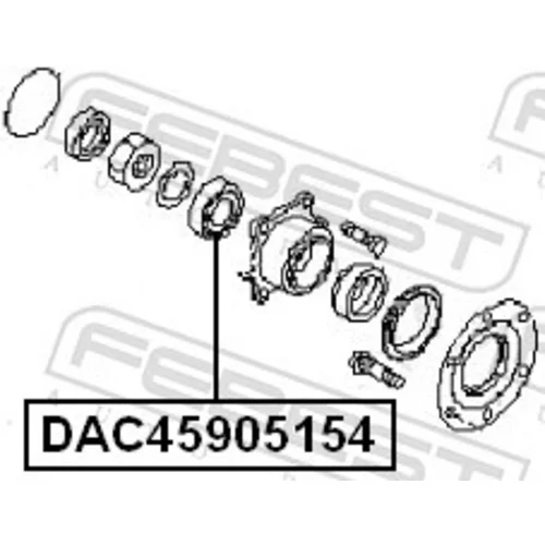 Ložisko kolesa FEBEST DAC45905154 - obr. 1