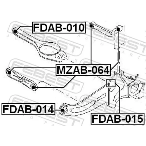 Uloženie riadenia FEBEST FDAB-010 - obr. 1