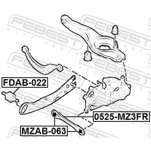 Uloženie riadenia FDAB-022 /FEBEST/ - obr. 1