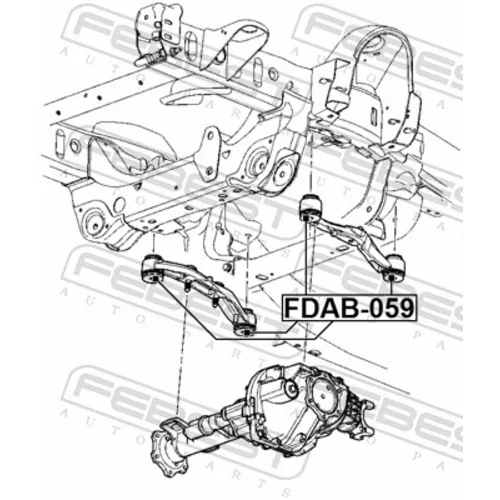 Uloženie, diferenciál FEBEST FDAB-059 - obr. 1