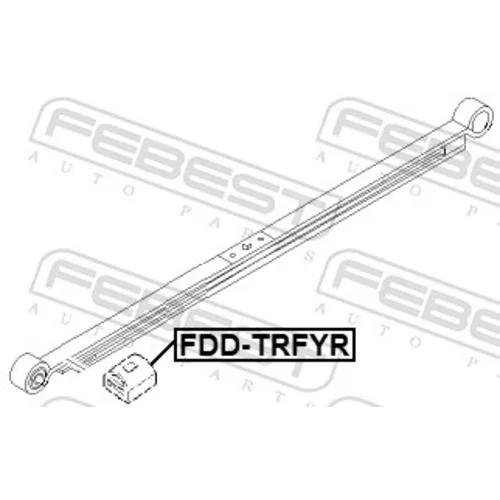 Zavesenie prídavnej list. pružiny FEBEST FDD-TRFYR - obr. 1