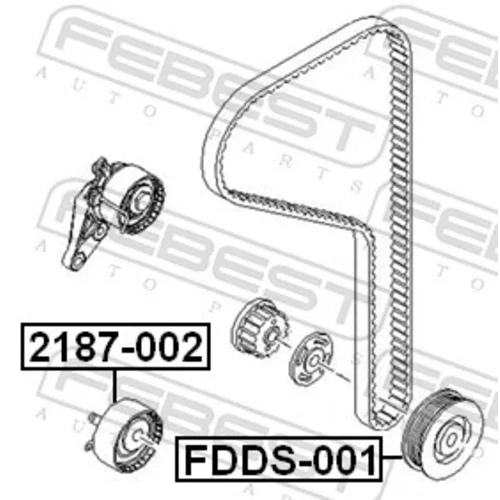 Remenica kľukového hriadeľa FEBEST FDDS-001 - obr. 1