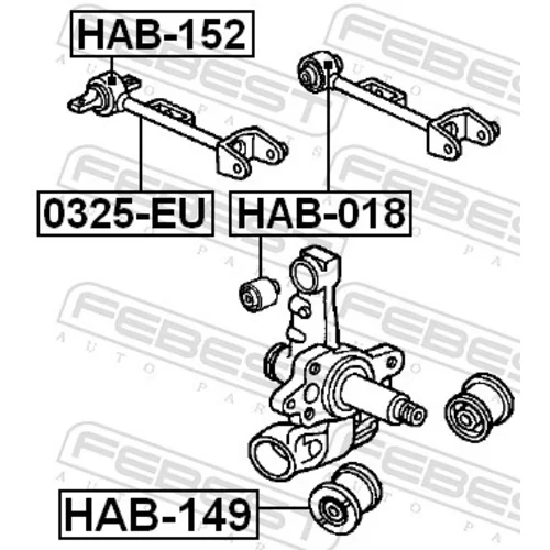 Uloženie riadenia FEBEST HAB-149 - obr. 1