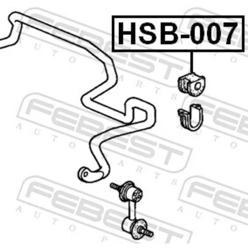 Uloženie priečneho stabilizátora FEBEST HSB-007 - obr. 1