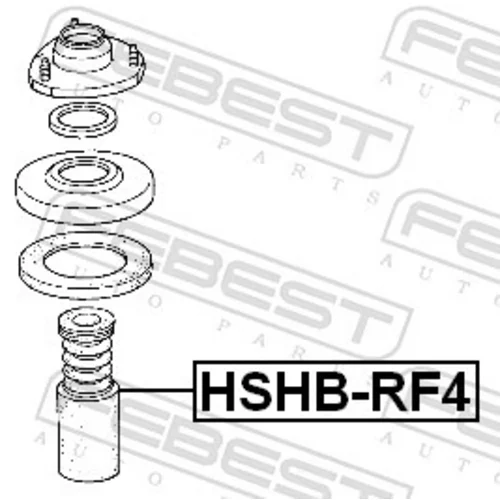 Ochranný kryt/manžeta tlmiča pérovania FEBEST HSHB-RF4 - obr. 1