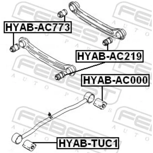 Uloženie riadenia FEBEST HYAB-AC219 - obr. 1