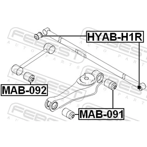 Uloženie riadenia FEBEST HYAB-H1R - obr. 1