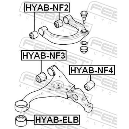 Uloženie riadenia FEBEST HYAB-NF4 - obr. 1