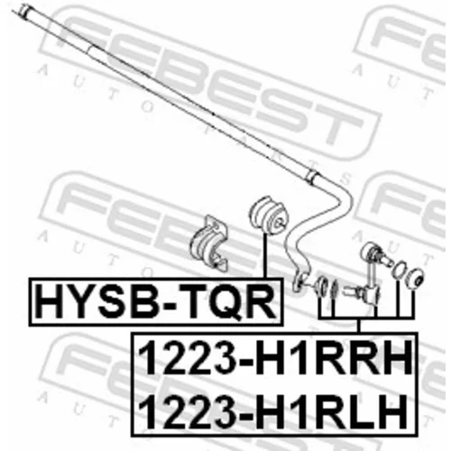 Uloženie priečneho stabilizátora FEBEST HYSB-TQR - obr. 1