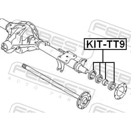 Ložisko hnacieho hriadeľa FEBEST KIT-TT9 - obr. 1