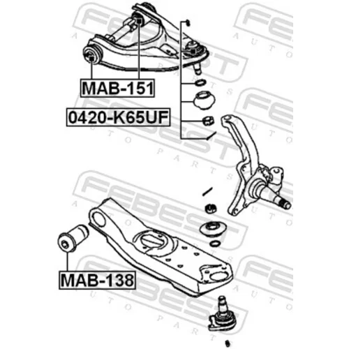 Uloženie riadenia FEBEST MAB-151 - obr. 1