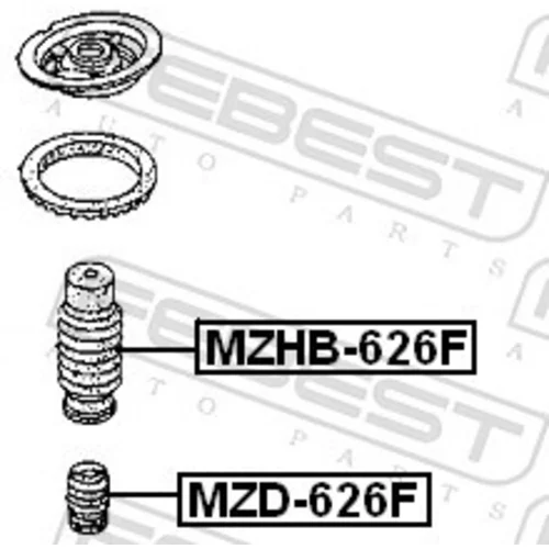 Doraz odpruženia FEBEST MZD-626F - obr. 1