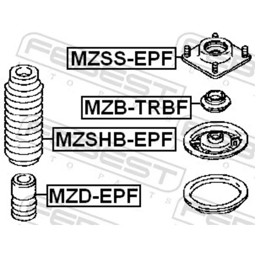 Doraz odpruženia FEBEST MZD-EPF - obr. 1