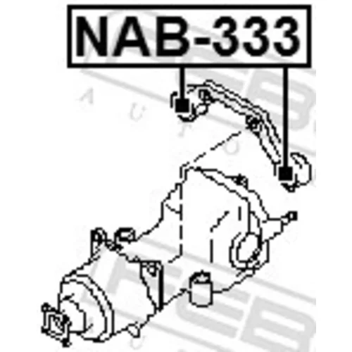 Uloženie, diferenciál FEBEST NAB-333 - obr. 1