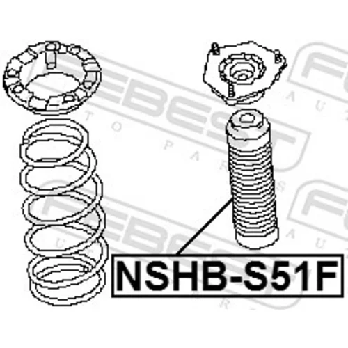 Ochranný kryt/manžeta tlmiča pérovania FEBEST NSHB-S51F - obr. 1