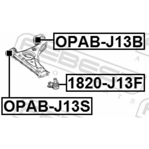 Uloženie riadenia FEBEST OPAB-J13B - obr. 1