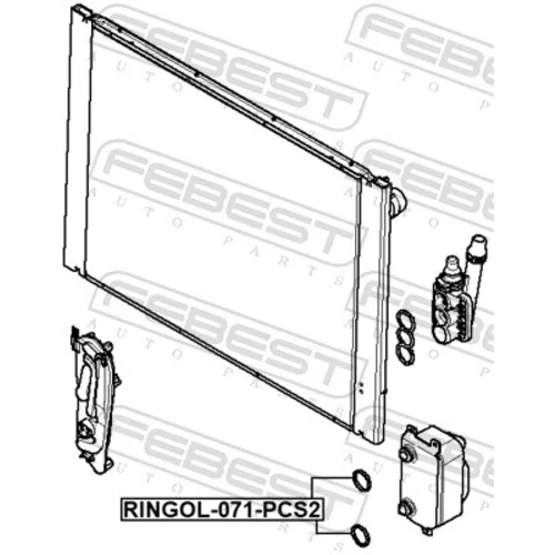 Tesniaci krúžok chladiča oleja RINGOL-071-PCS2 /FEBEST/ - obr. 1