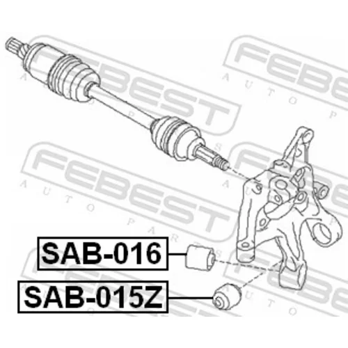 Uloženie riadenia FEBEST SAB-015Z - obr. 1