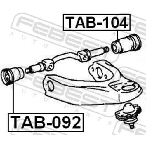 Uloženie riadenia FEBEST TAB-104 - obr. 1