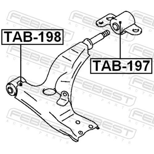 Uloženie riadenia FEBEST TAB-198 - obr. 1