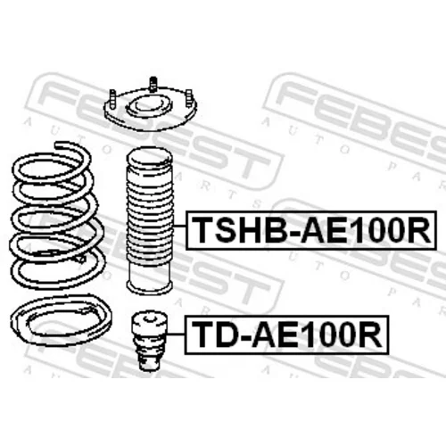 Doraz odpruženia FEBEST TD-AE100R - obr. 1