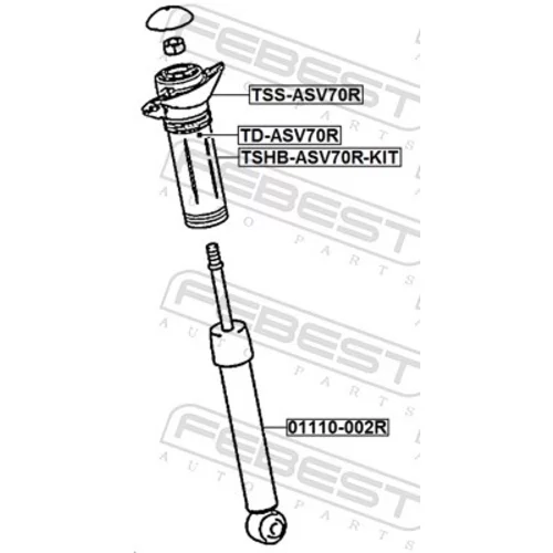 Doraz odpruženia FEBEST TD-ASV70R - obr. 1