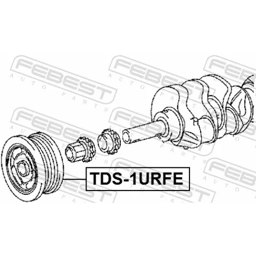 Remenica kľukového hriadeľa FEBEST TDS-1URFE - obr. 1