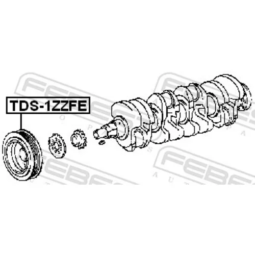 Remenica kľukového hriadeľa FEBEST TDS-1ZZFE - obr. 1
