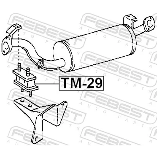 Montážna sada pre výfukový systém TM-29 /FEBEST/ - obr. 1