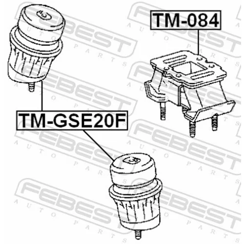 Uloženie motora FEBEST TM-GSE20F - obr. 1