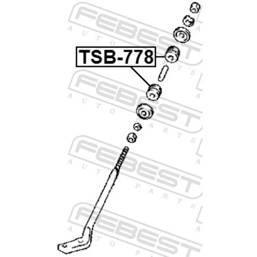 Ložiskové puzdro listovej pružiny FEBEST TSB-778 - obr. 1