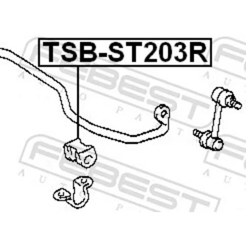 Uloženie priečneho stabilizátora FEBEST TSB-ST203R - obr. 1