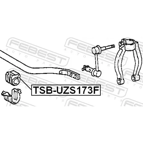Uloženie priečneho stabilizátora FEBEST TSB-UZS173F - obr. 1