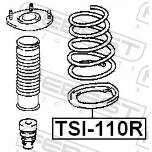 Tanier pružiny FEBEST TSI-110R - obr. 1