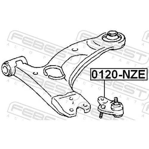 Zvislý/nosný čap FEBEST 0120-NZE - obr. 1